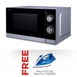 Sharp R-20CT(S) Microwave Oven Free Sharp EI-SU11-B3 2180W Non Stick 2YW Steam Iron