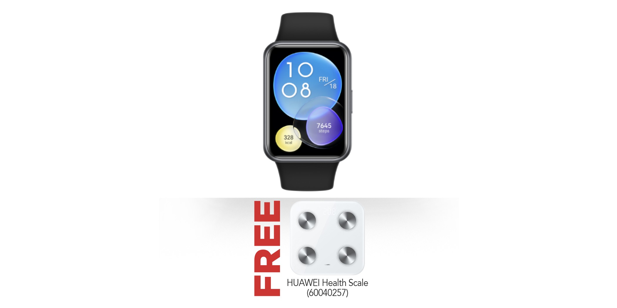 Huawei Watch Fit 2 Active Edition Black Free HUAWEI Health Scale
