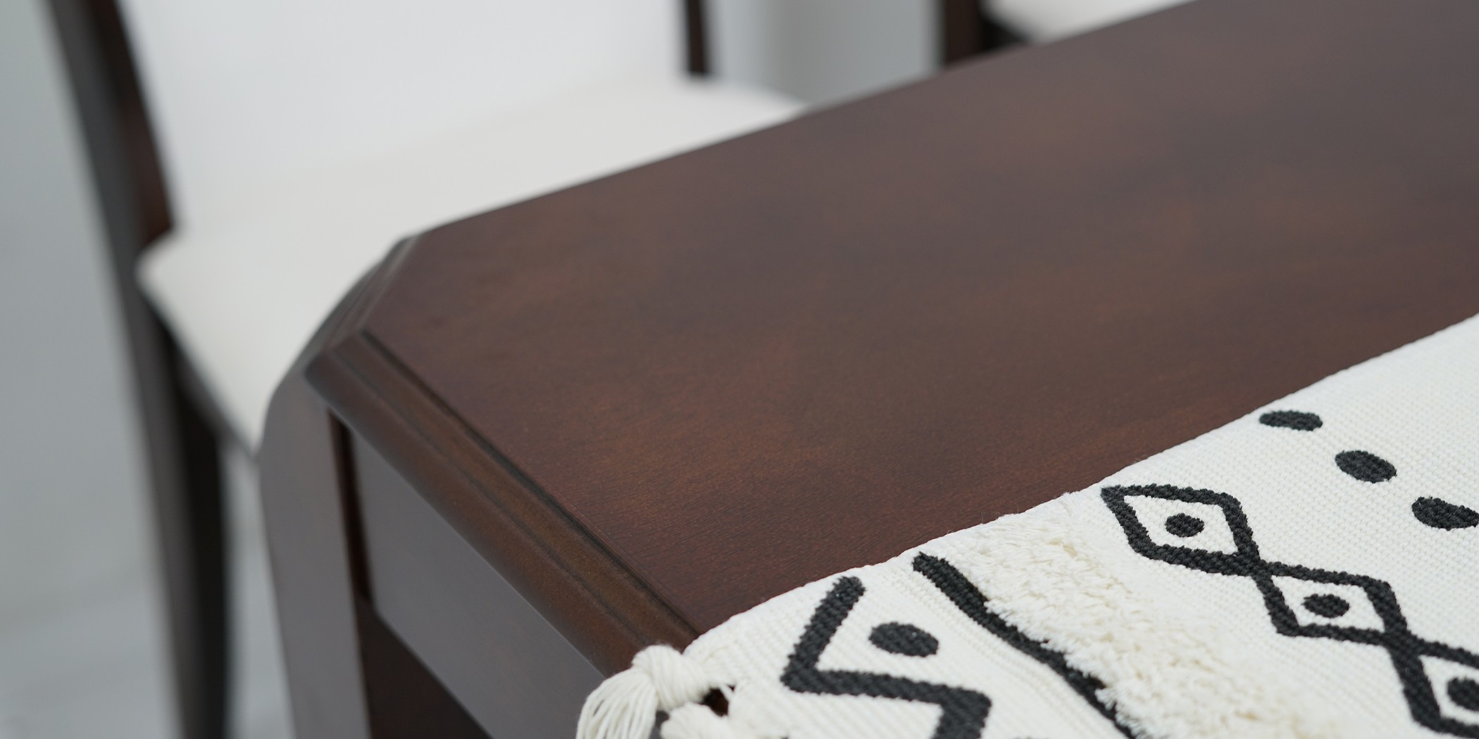 Ruby Table and 6 Chairs Black Cherry Rubberwood