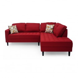 Cove Sofa Corner LAF LVST+RAF Chaise Ruby