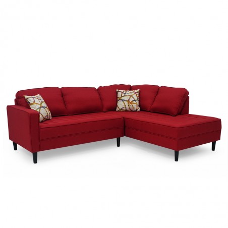 Cove Sofa Corner LAF LVST+RAF Chaise Ruby