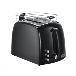 Russell Hobbs 22601 Textures Plus Black 2 Slice 2YW Toaster "O"