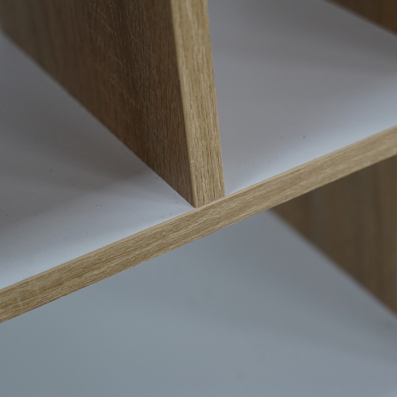 Plus Bookshelf With 9 Sections Sonoma/White Color