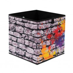 Novena Storage Box Grey/Multicolor Graffiti 002104