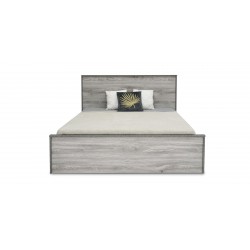 Kinzey Bed 150x190 MDF Grey Mistral & Stone