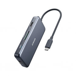 Anker Premium 7-in-1 USB-C Hub 1H1C2A2M1E B2B Gray