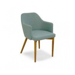 Gitel Arm Chair Natural/Sea Green Color