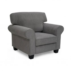 Vixon Accent Chair Grey Color Fabric