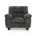 Maurizio Accent Chair Pewter Col Fabric