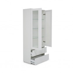 Image Buffet 4 Tiers+2 Drawers White Color