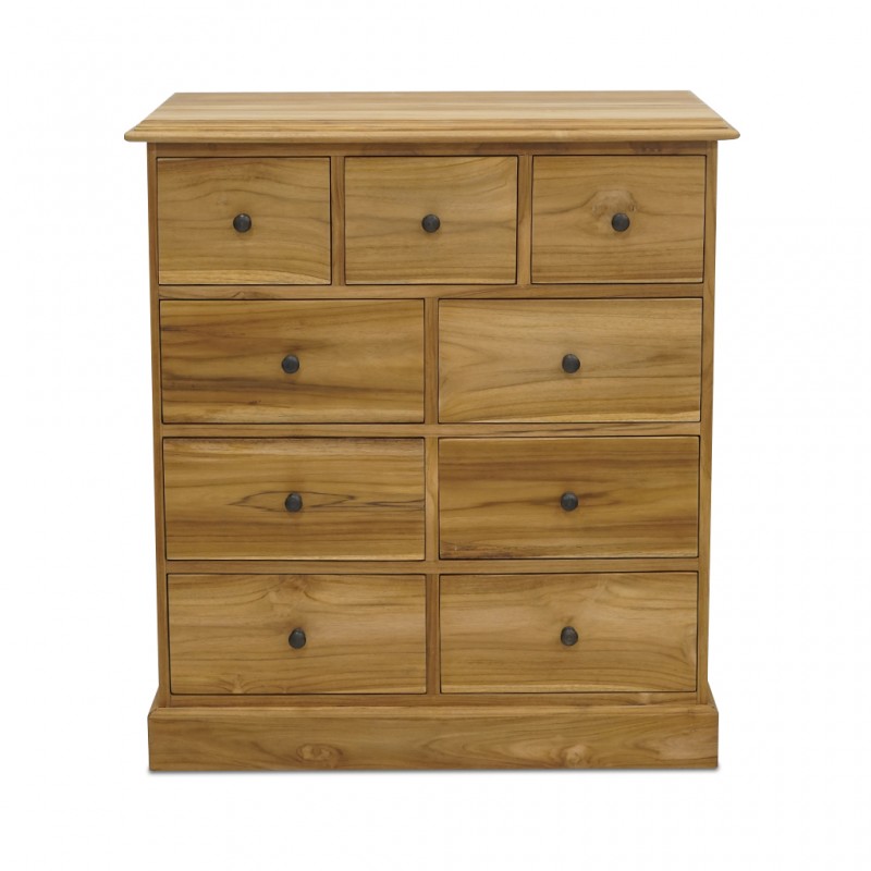 Java Chest of 9 Drawers Teak