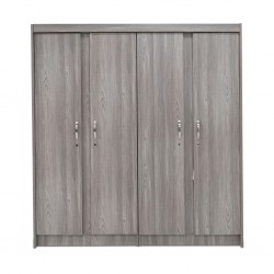 Colton Wardrobe 4 Doors MDF Grey