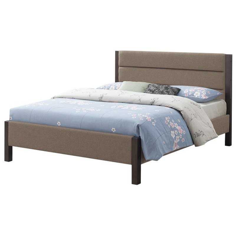 Testel Bed 160x200 cm Clay Fabric Headboard Testel Bed 160x200 cm Clay Fabric Headboard