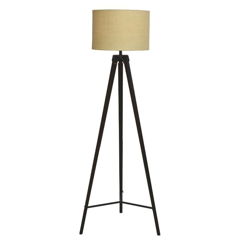 Floor Wooden Tripod Lamp Cherry/Bronze Finish Floor Wooden Tripod Lamp Cherry/Bronze Finish