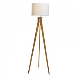 Floor Lamp Solid Wood Natural Wood Finish