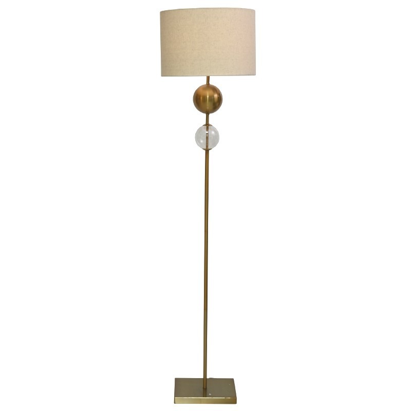 Floor Lamp Metal Antique Brass Finish Floor Lamp Metal Antique Brass Finish