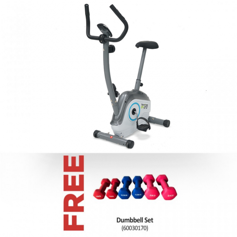 Technofitness BV210 Magnetic Exercise Bike & Free Dumbbell Set