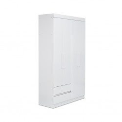 Zeus Wardrobe 4 Doors White Color