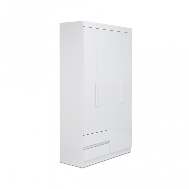 Zeus Wardrobe 4 Doors White Color