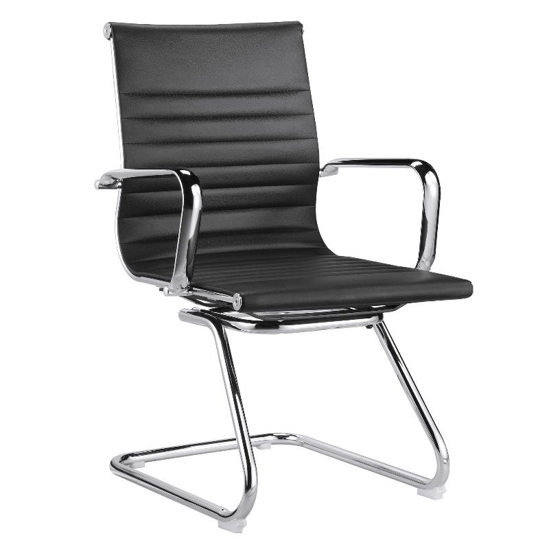 Sora Mid Back Visitor Chair Black PU Sora Mid Back Visitor Chair Black PU