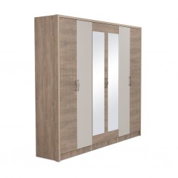 Portobello Wardrobe 6 Doors Abstract Design