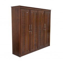 Samantha Wardrobe 4 Doors Pine Dark Oak