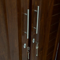 Samantha Wardrobe 4 Doors Pine Dark Oak