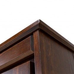 Samantha Wardrobe 4 Doors Pine Dark Oak