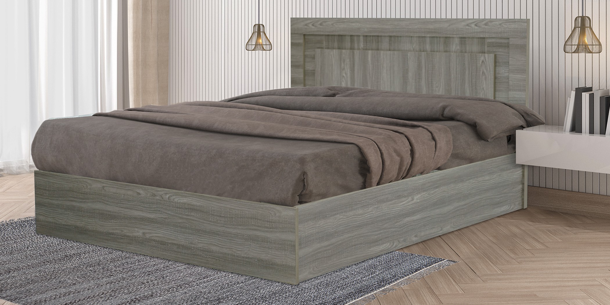 Colton Bed 150x190 cm MDF Arom