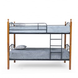 Princess Bunk Bed 90x190 cm Rubberwood/Metal