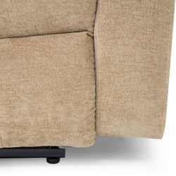 Sabella 3 Seater Reclining Sofa Camel Color Fabric