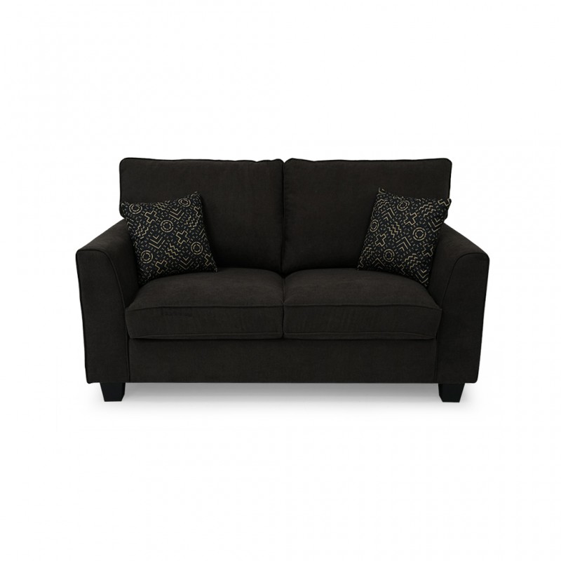 Verona 2 Seater in D.Brown Col Fabrics Verona 2 Seater in D.Brown Col Fabrics