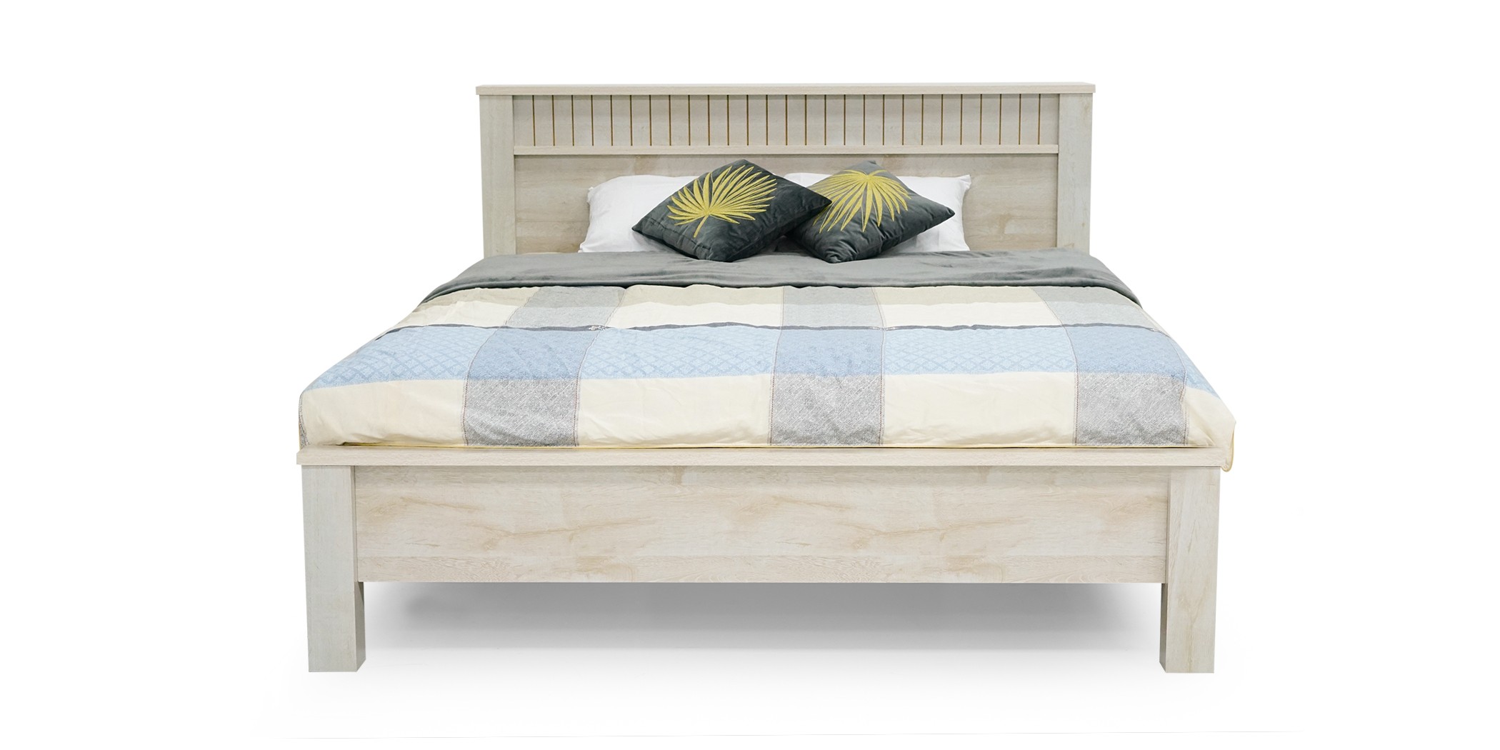 Athenas Bedroom Set 180x200 cm White Wash Maple