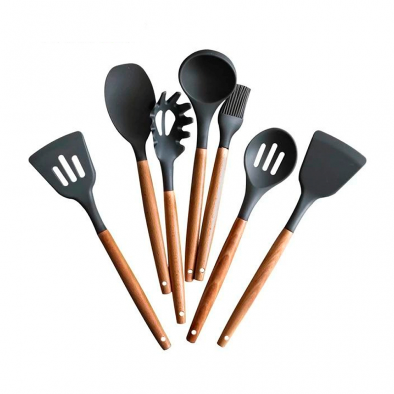 Xiaomi 10 Bamboo Kitchen Utensils Set "O"