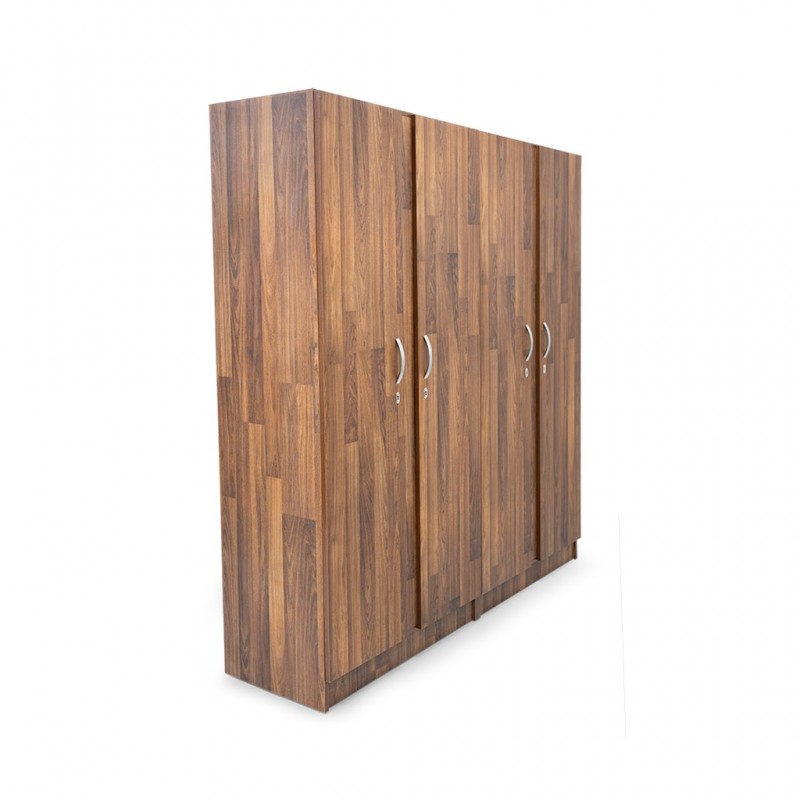 Rotterdam Wardrobe 4 Doors MDF Applewood Rotterdam Wardrobe 4 Doors MDF Applewood
