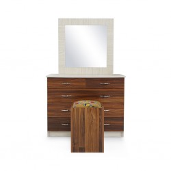 Tripoli Dressing Table MDF Kiaat and Creamywood