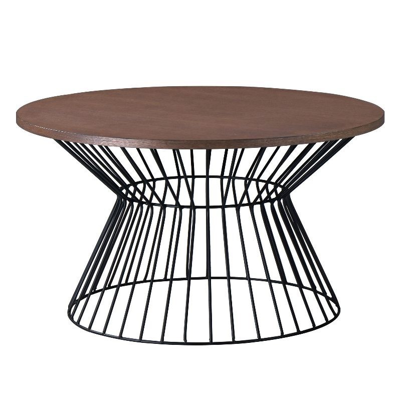 Fabiano Coffee Table Walnut & Black Fabiano Coffee Table Walnut & Black