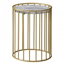 Enzo Side Table White MDF T.Top