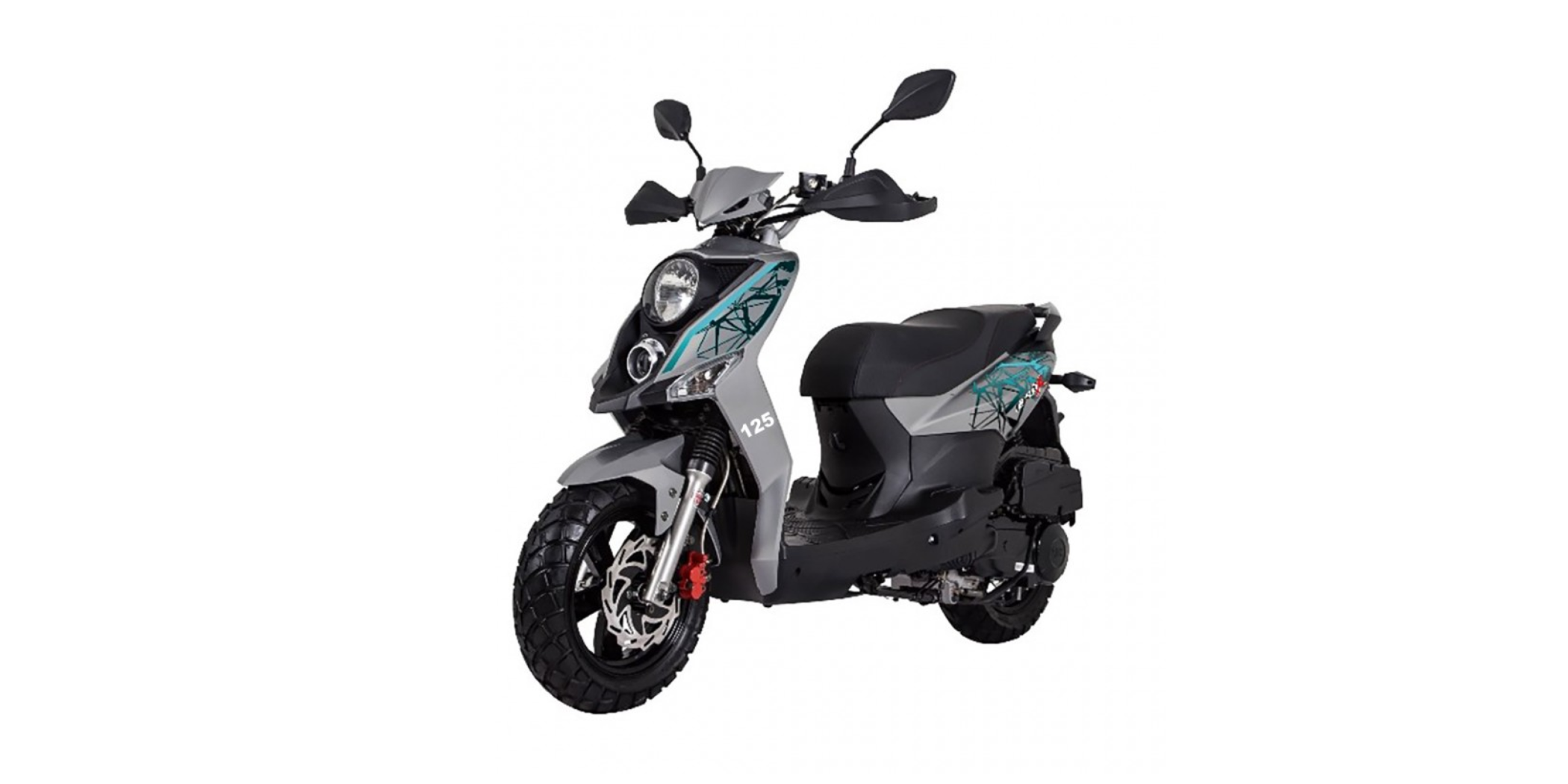 SYM CROX125 125CC Grey Scooter