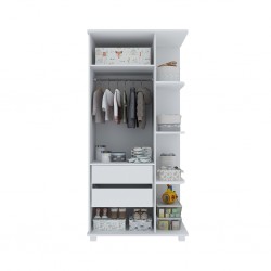 Estrela 2 Doors Wardrobe White Color