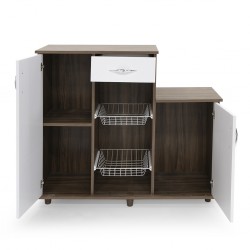 Diva Fruit Cabinet New White/Choco PB  2 Drs/1 Drw