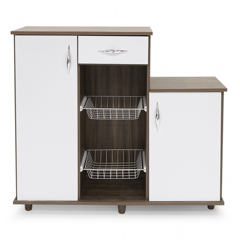 Diva Fruit Cabinet New White/Choco PB  2 Drs/1 Drw