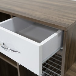 Diva Fruit Cabinet New White/Choco PB  2 Drs/1 Drw