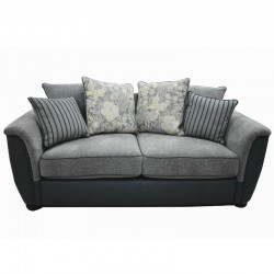 Taraval 2 Seater D.Blue & Grey Colour Fabric