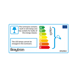 Braytron Beta SRQ3 WHT GU10 IP20 Spotlight Fixture LBRAS-BH04/00830