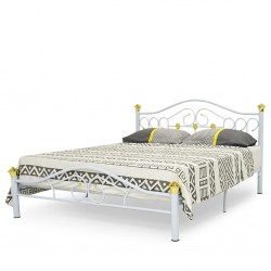 Halden Queen Bed 150x190cm White Color
