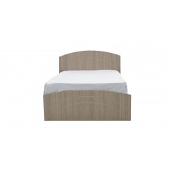 Danica Bed 107x190 cm MDF Melamine Linen