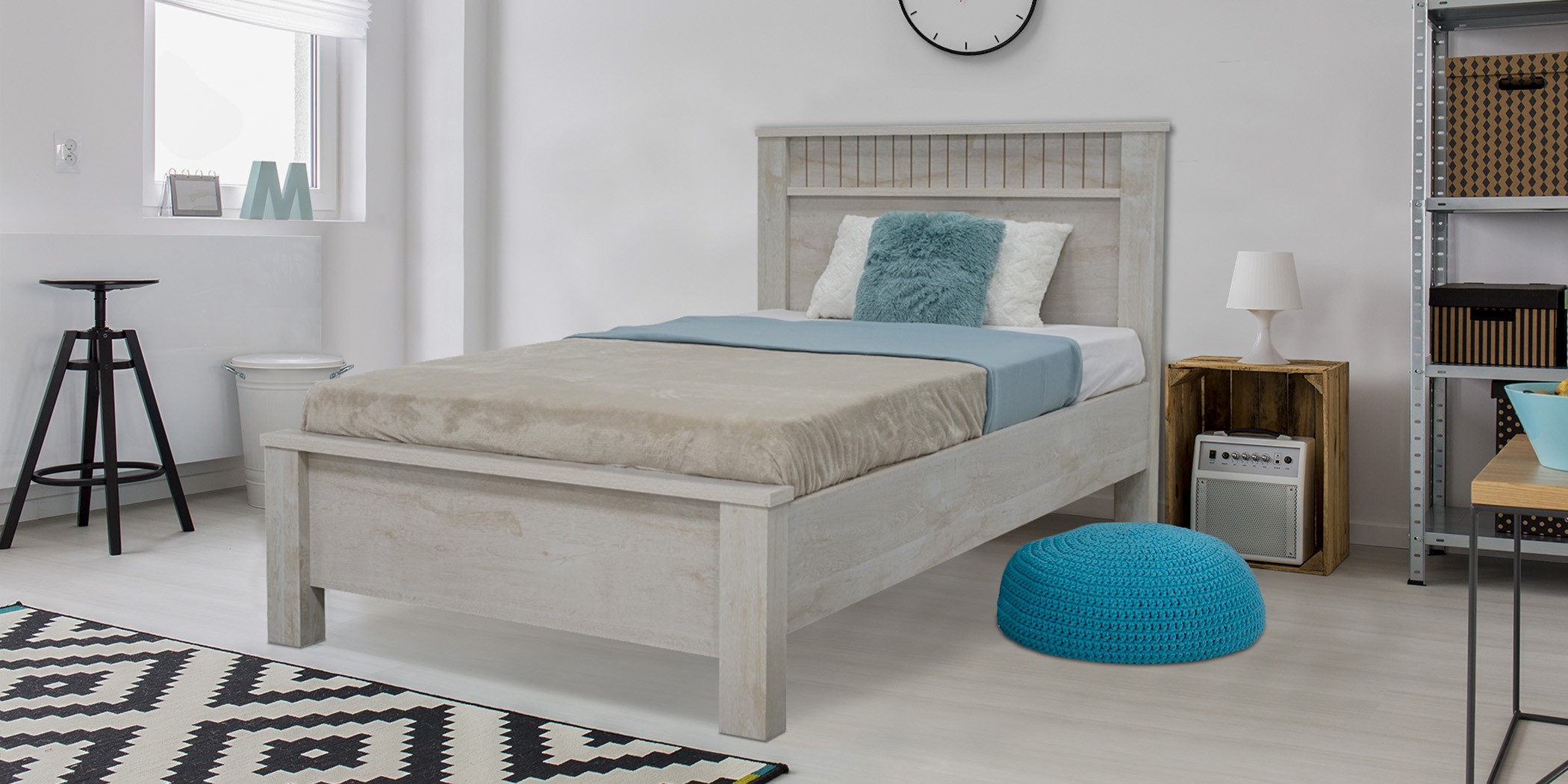 Athenas Bed 120x200 cm Avorio Soft P.Board Athenas Bed 120x200 cm Avorio Soft P.Board