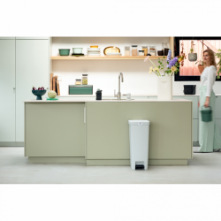 Brabantia 800009 40L Light Grey StepUp Pedal Bin 10YW "O"