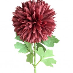 Flower Pompon Mum Red